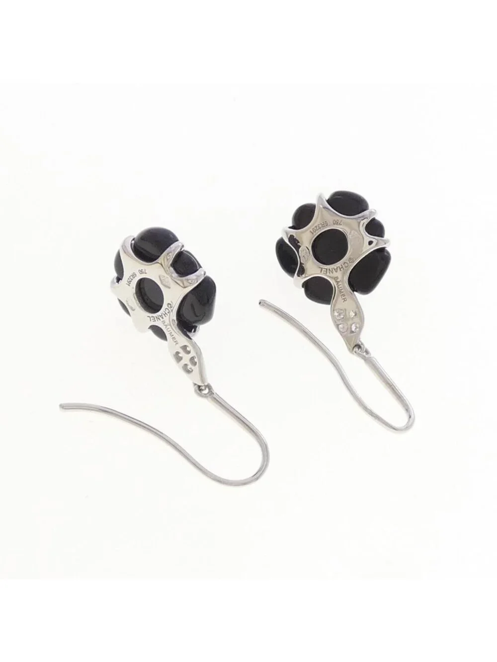 Chanel Camellia Earrings White Gold